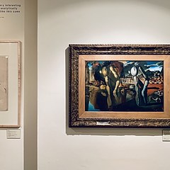 弗洛伊德和达利的对话那耳喀索斯的变形 每日环球展览 iMuseum